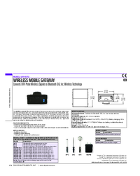 Thumbnail of document Data Sheet - UHH-BTG Wireless Mobile Gateway